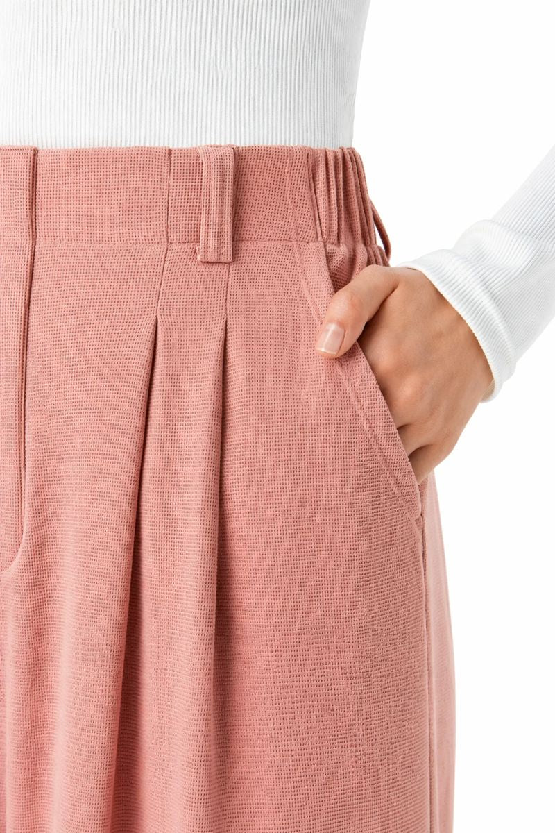 PANTALONES INFORMALES NEXURA DE MUJER DE CINTURA ALTA Y PIERNA ANCHA